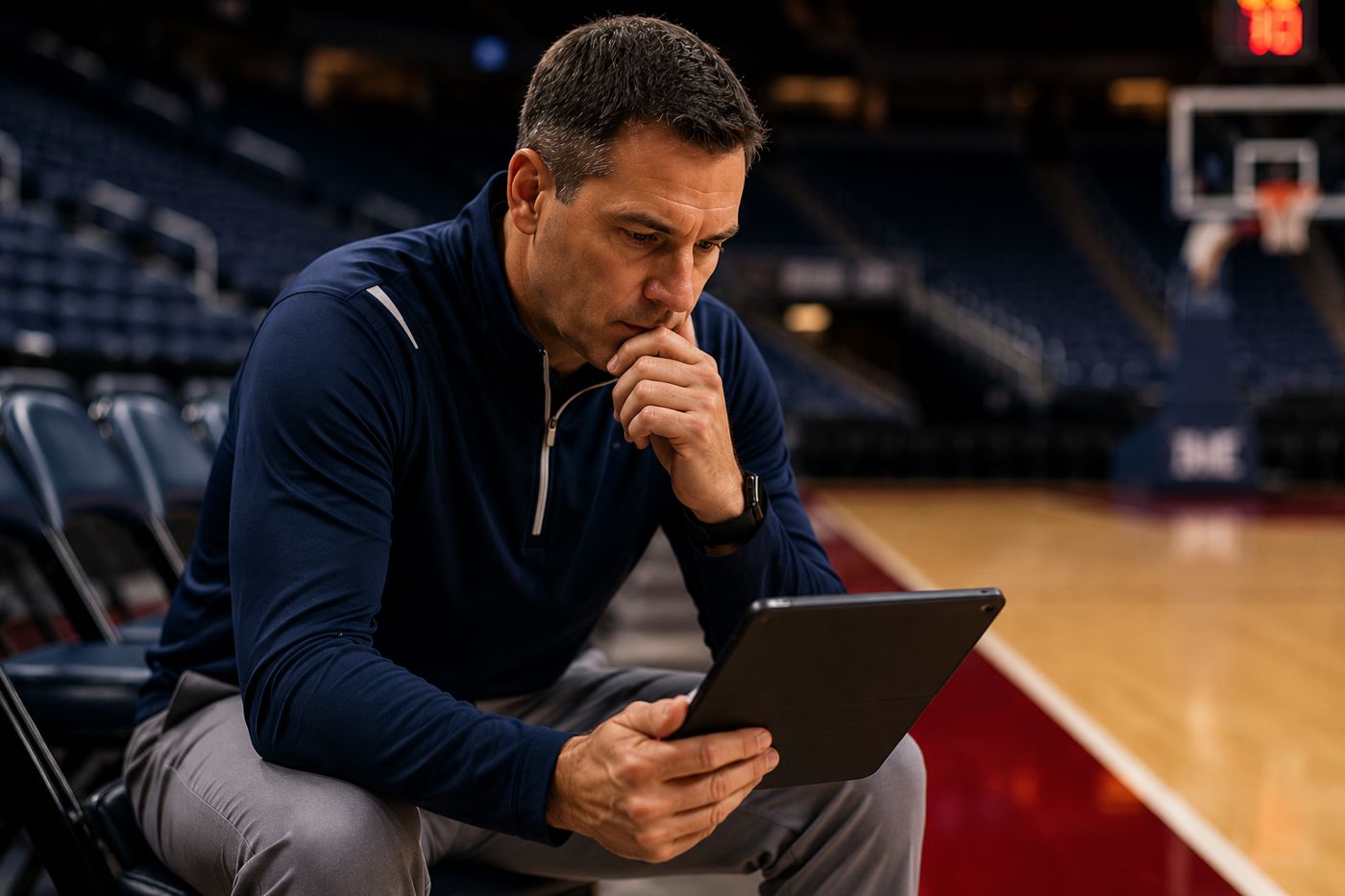 Coach studying The Possession Report